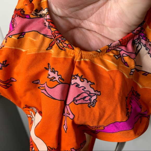 NWT Rosa Chá Brazilian One-Piece Horse Print Swimsuit - Picture 7 of 16